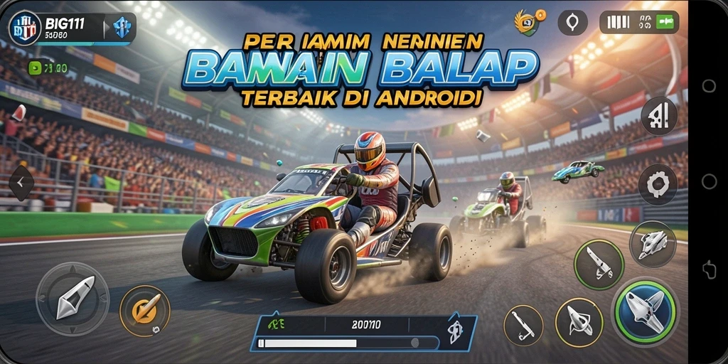 Gameplay seru dalam BIG11 dengan balapan dinamis.