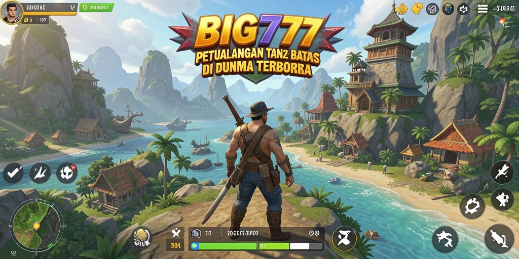 Screenshot gameplay BIG777 menampilkan petualangan seru di dunia terbuka.
