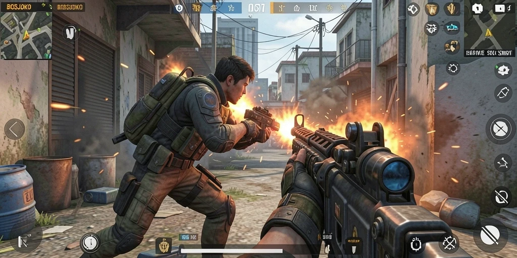 Tampilan menarik dari gameplay <strong>BOSJOKO</strong> yang penuh aksi.