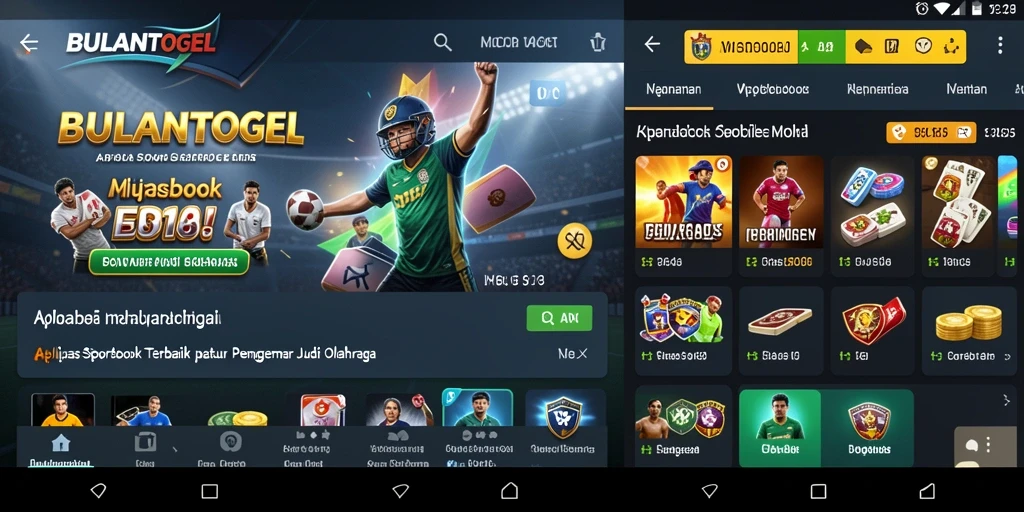 Tampilan gameplay Sportsbook yang menarik dan interaktif dari BULANTOGEL.