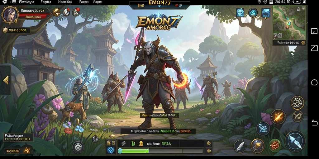 Tampilan gameplay <strong>EMON77</strong> yang menakjubkan dan penuh aksi petualangan.
