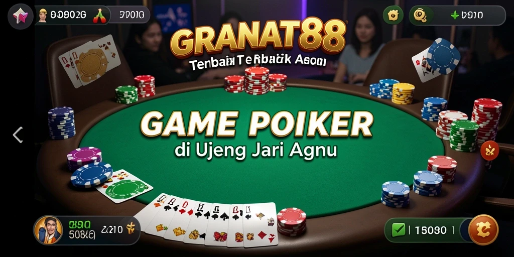 Tampilan gameplay menarik dari aplikasi poker GRANAT88.