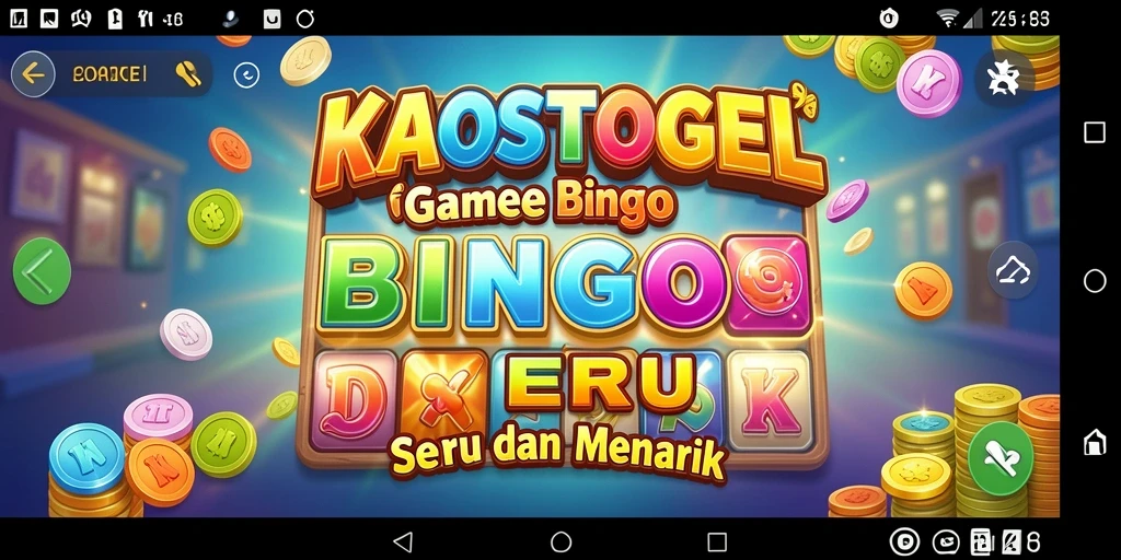 Screenshot KAOSTOGEL menampilkan gameplay Bingo yang seru dan interaktif.