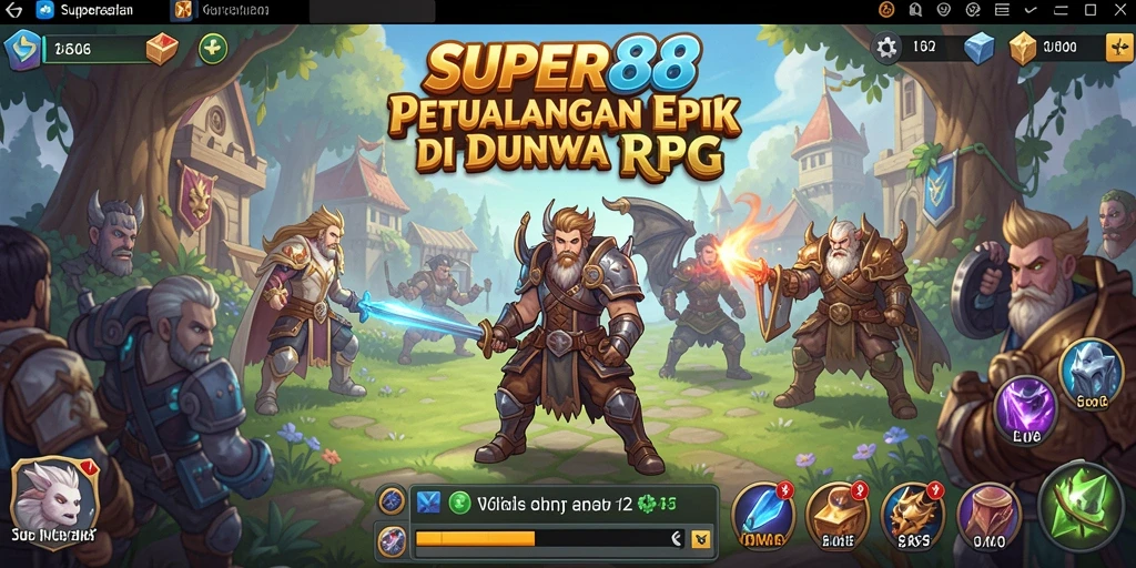 Tampilan gameplay RPG yang menarik di SUPER88.