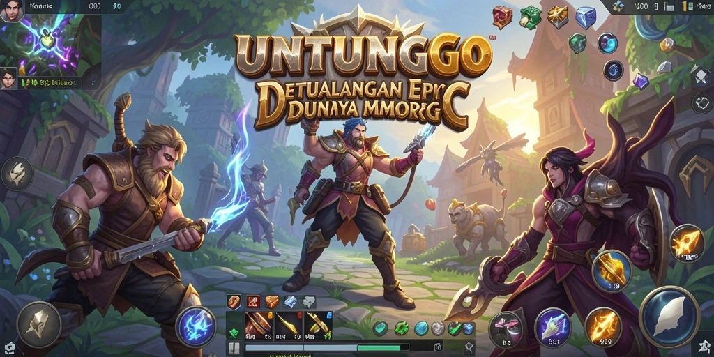 Gameplay UNTUNGGO yang seru dan penuh tantangan di dunia MMORPG.